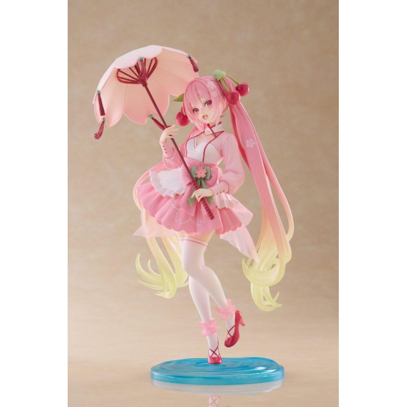 HATSUNE MIKU - Sakura Miku "Sakura Dress" - Statuette AMP 21cm