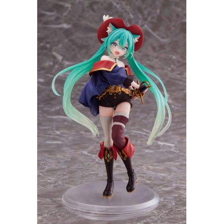 HATSUNE MIKU - Miku "Puss in Boots" - Statuette Wonderland 18cm