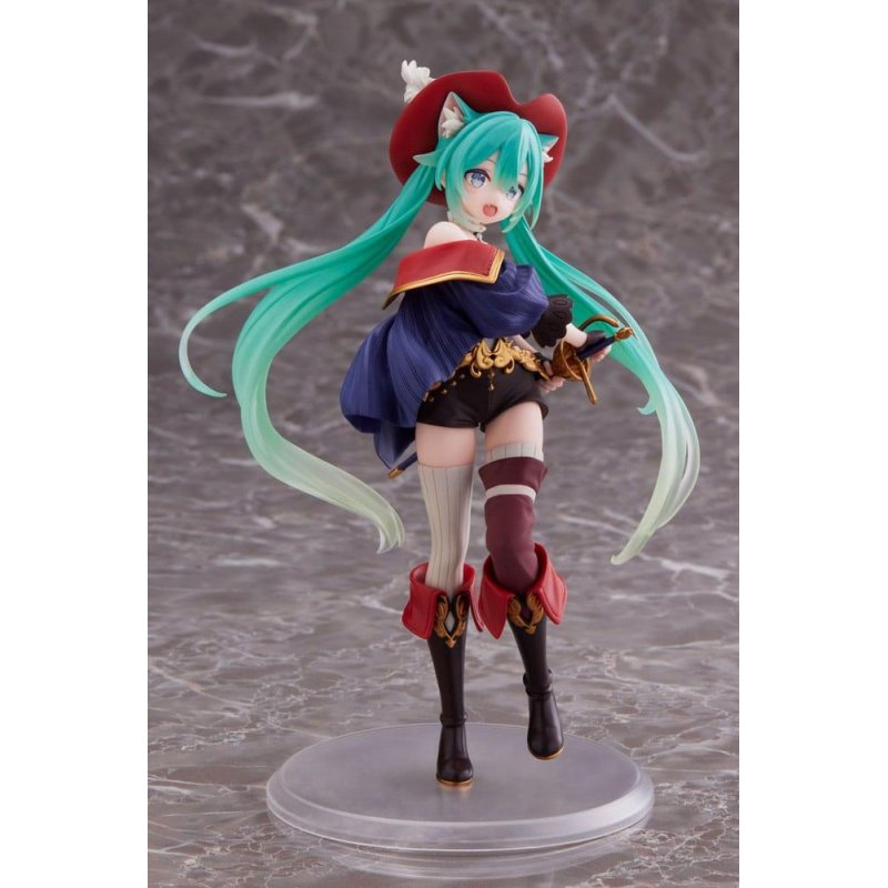 HATSUNE MIKU - Miku "Puss in Boots" - Statuette Wonderland 18cm
