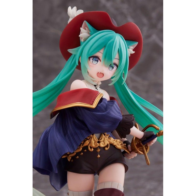 HATSUNE MIKU - Miku "Puss in Boots" - Statuette Wonderland 18cm