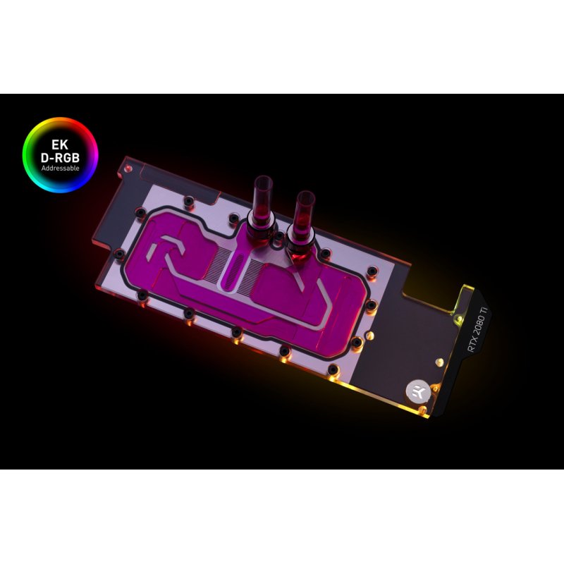 EK Water Blocks compatible EK-Quantum Vector Direct RTX RE Ti D-RGB - Nickel + Acryl