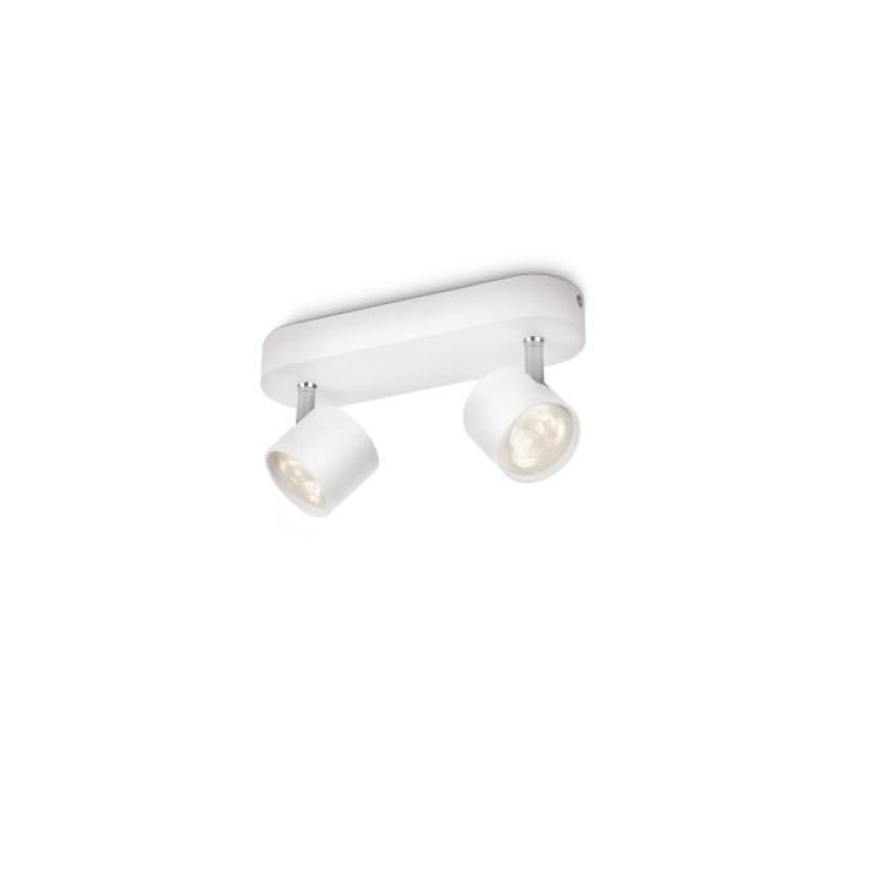 Philips Dimmable LED Spot plafond/mur Star 2 x