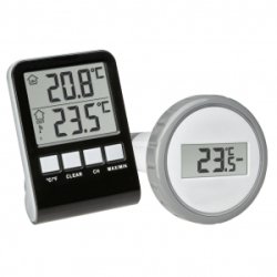 TFA-Dostmann PALMA Thermomètre liquide Intérieur & extérieur Noir, Gris