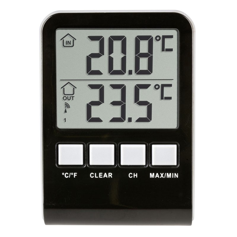 TFA-Dostmann PALMA Thermomètre liquide Intérieur & extérieur Noir, Gris