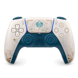 Sony DualSense Wireless Controller - Genshin Impact Limited Edition Or, Blanc Bluetooth/USB Manette de jeu