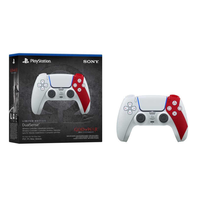 Sony PS719021063 Gaming Controller Red, White Bluetooth Gamepad Digital PlayStation 5