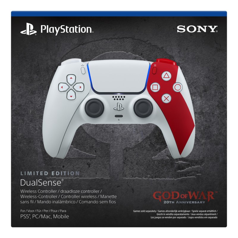 Sony PS719021063 accessoire de jeux vidéo Rouge, Blanc Bluetooth Manette de jeu Numérique PlayStation 5