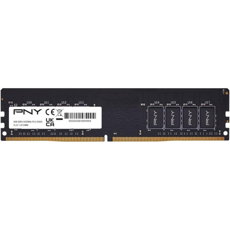 MEMORIA PNY DDR4 8GB3200MHZ DIMM MD8GSD43200-SB