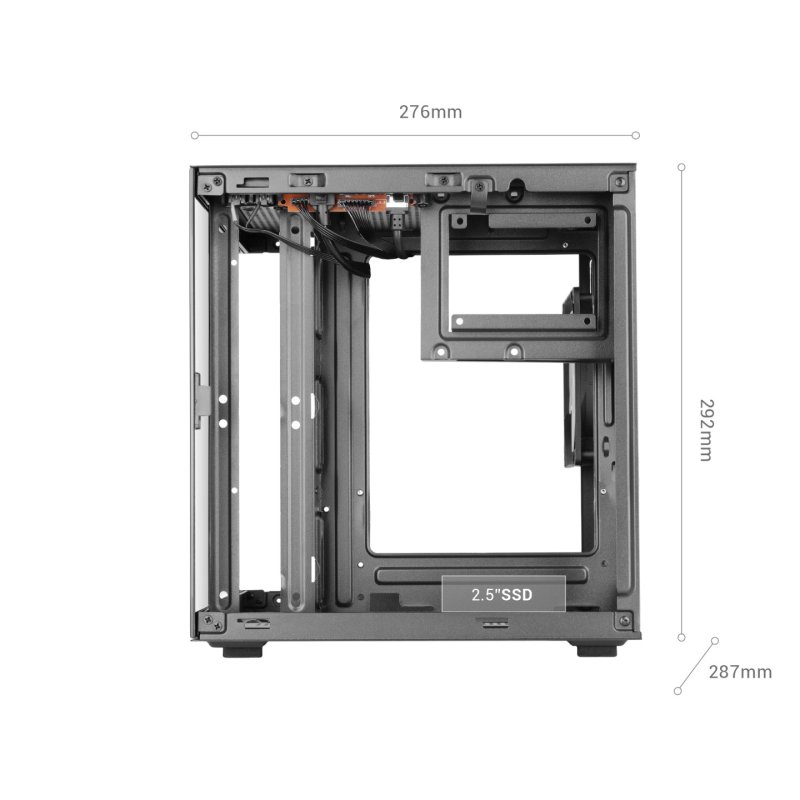 Mars Gaming MC-CUBE computer case Mini Tower Black
