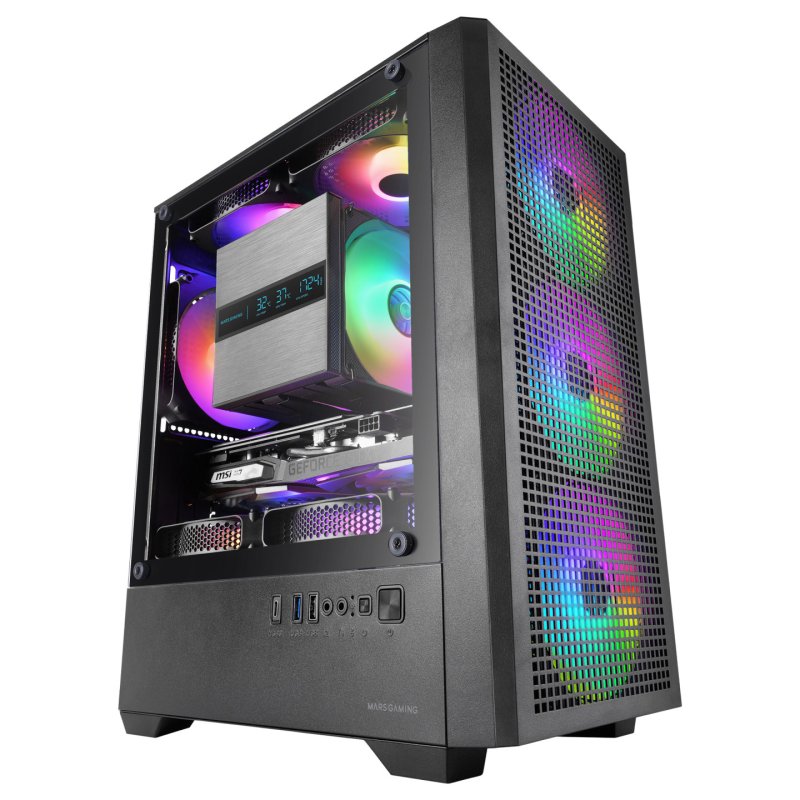 TACENS MARS MC-QUANTUM 3xFDB120 1xARGB120 USB-C ATX-obudowa/cases