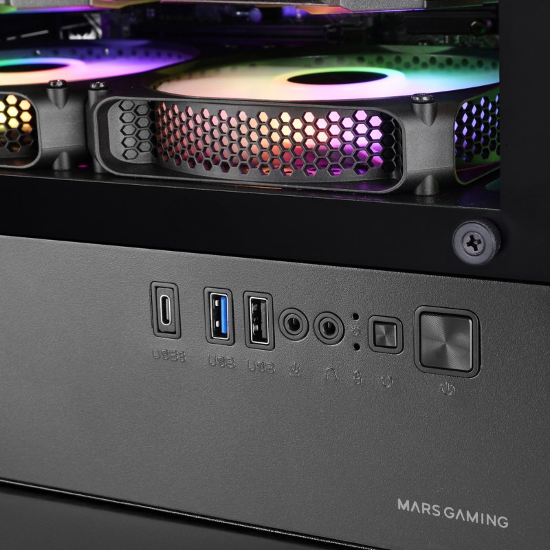 Mars Gaming MCQUANTUM unité centrale Midi Tower Noir