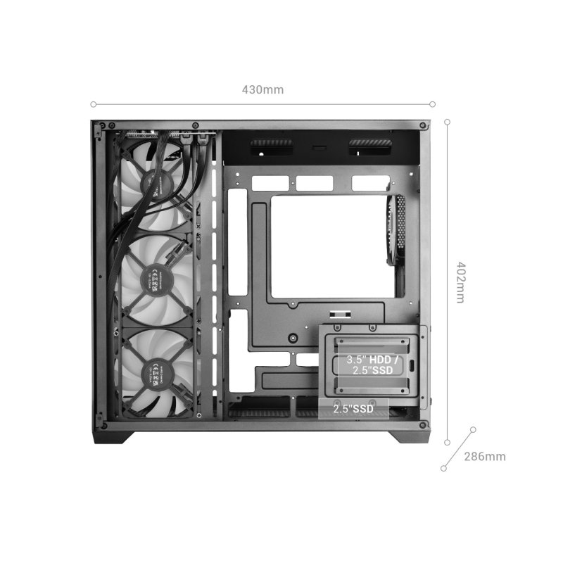 Mars Gaming MCV5 unité centrale Midi Tower Noir