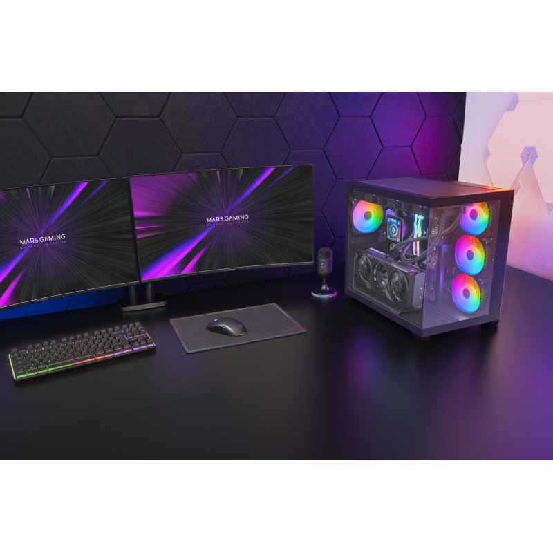 TACENS MARS MC-V5 4xARGB USB-C ATX-obudowa/cases
