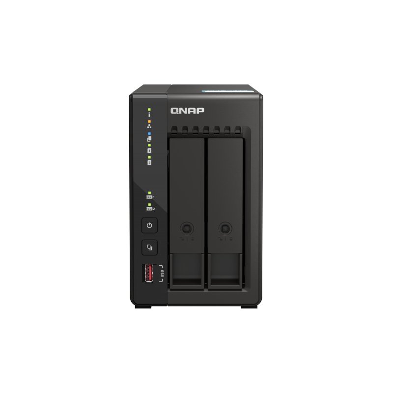 QNAP TS-253E NAS Tower Intel Celeron J6412 8 Go 0 To QNAP QTS Noir
