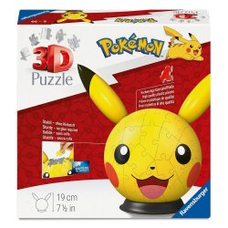 Puzzle 72 pièces rond Pikachu Pokémon