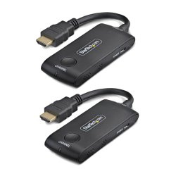 StarTech.com Wireless HDMI Extender for Meeting Rooms and Huddle Spaces, 4K 60Hz, 65ft Range, USB Powered,
