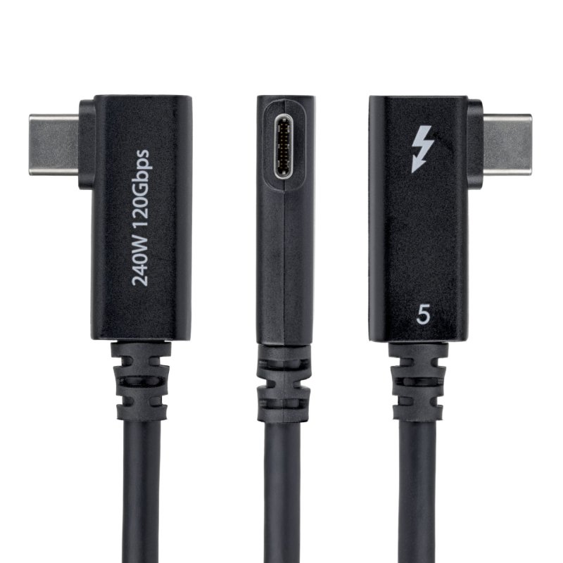 StarTech.com TBLT5MM80CM240WRA Câble Thunderbolt 0,8 m 80 Gbit/s Noir