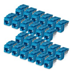 Cat6 Keystone Jack 24-Pack 90-Deg 110
