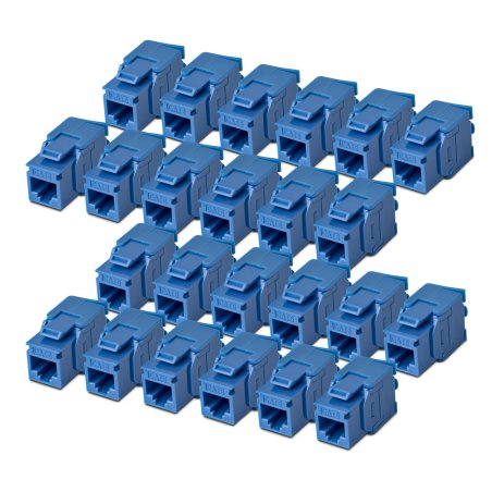 Cat6 Keystone Jack 24-Pack 180-Deg