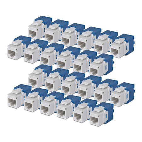 Cat6 Keystone Jack 24-Pack 180-Deg
