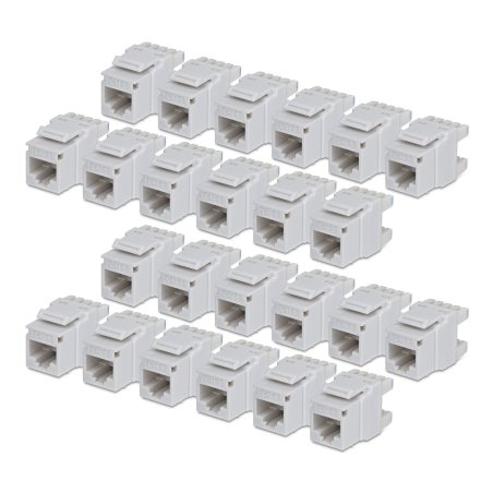Cat6 Keystone Jack 24-Pack 180-Deg