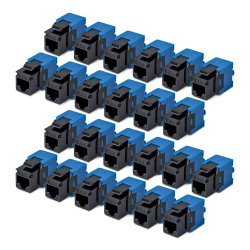 Cat6 Keystone Jack 24-Pack 180-Deg