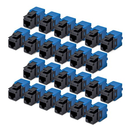 Cat6 Keystone Jack 24-Pack 180-Deg