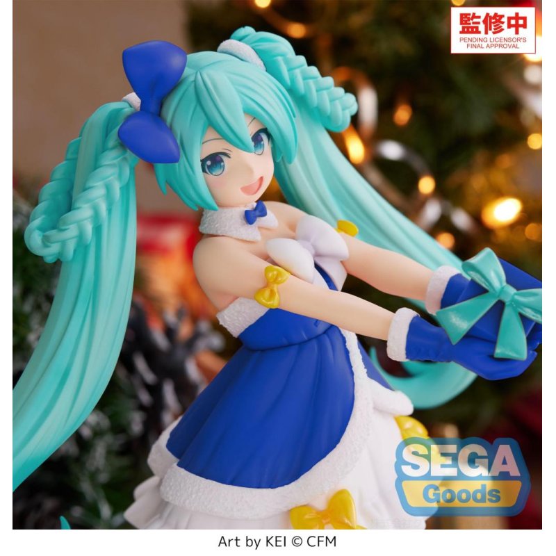 HATSUNE MIKU - Saphire Christmas - Figurine High Premium 21cm