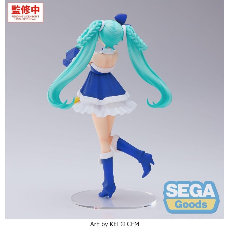 HATSUNE MIKU - Saphire Christmas - Figurine High Premium 21cm