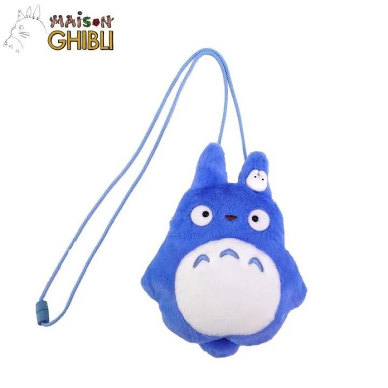 MON VOISIN TOTORO - Totoro Bleu - Sacoche peluche à cordon