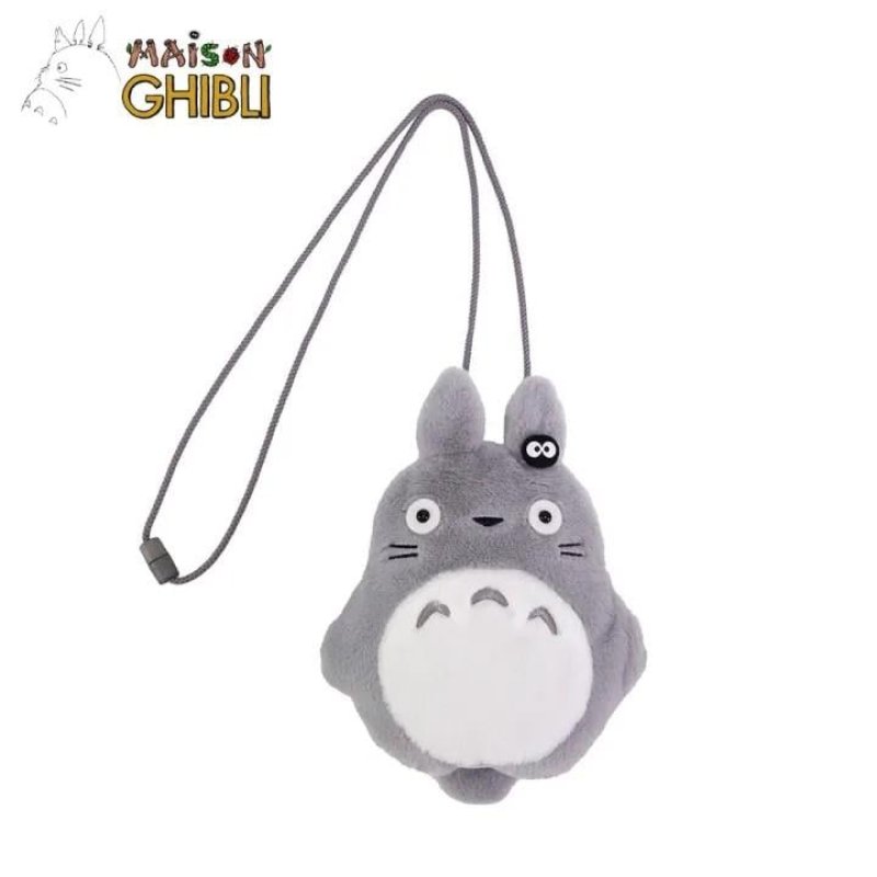 MON VOISIN TOTORO - Totoro Gris - Sacoche peluche à cordon