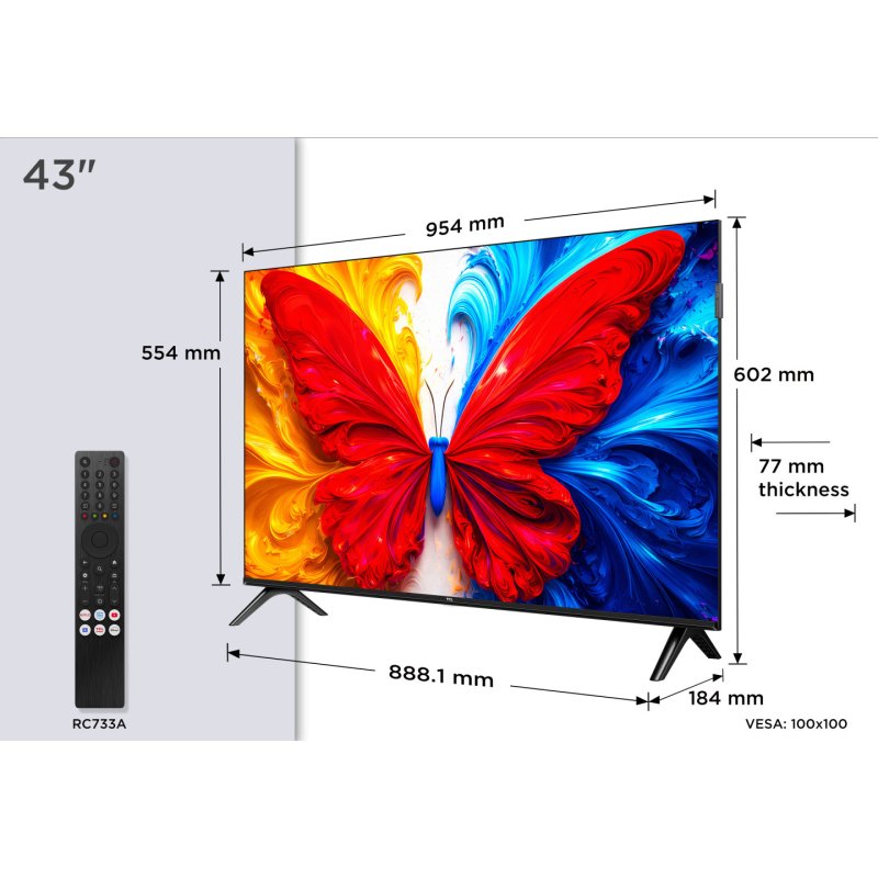 TV QLED FHD - 43S5L
