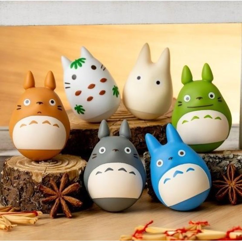 MON VOISIN TOTORO - Assortiment 6 Figurines Roly-Poly 10.5cm