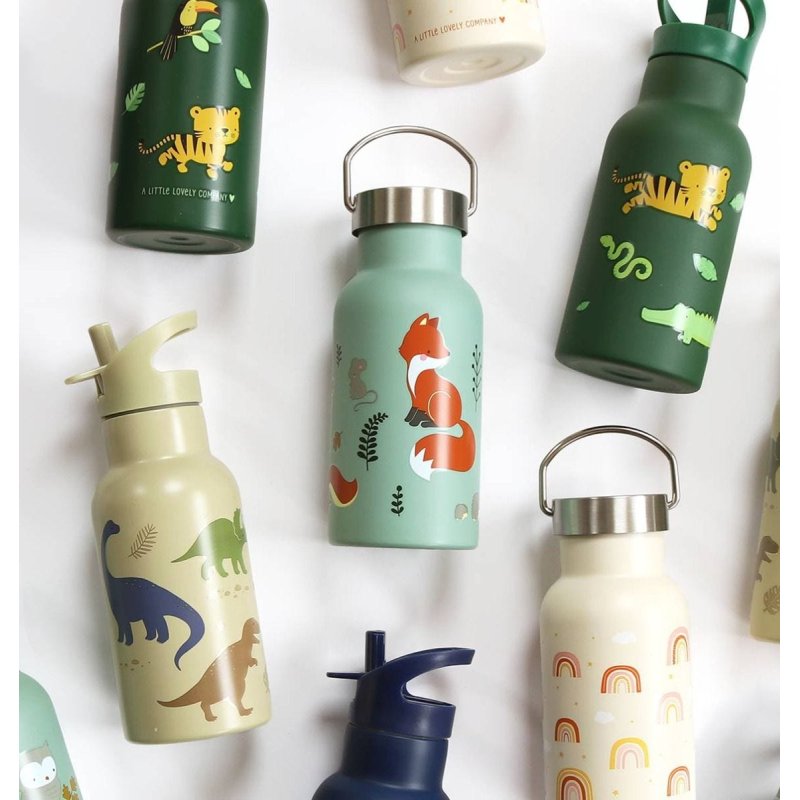 A Little Lovely Company DBSSFF41 Utilisation quotidienne 350 ml Acier inoxydable Multicolore