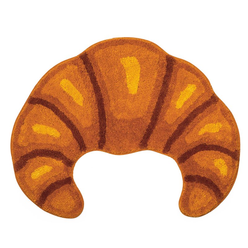 Kikkerland - Croissant Bath Rug - 25.75 x 20.25 x 0.25