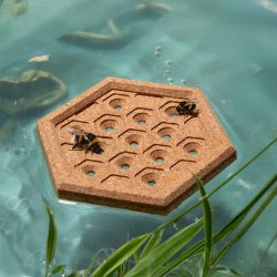 Kikkerland - Bee Float Island - 4 inches by 4.75 inches by 0.5 inches