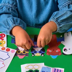 Kikkerland - Animal Dress-Up Stickers (KID63-F)