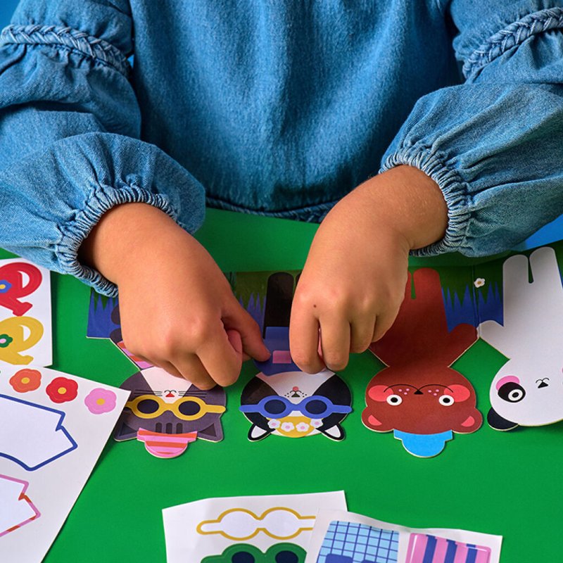 Kikkerland - Animal Dress-Up Stickers (KID63-F)