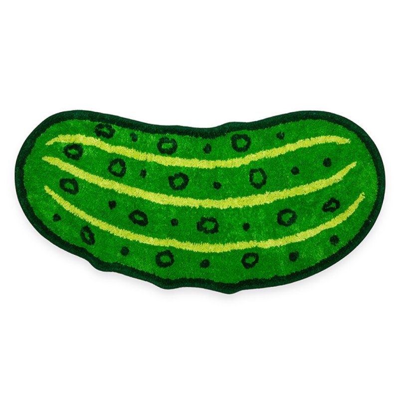 Kikkerland - Pickle Bath Rug - Green - 17 x 34 x 0.25
