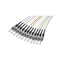 Set of 2m ST-UPC G652D OS2 900µm 12 colours pigtails