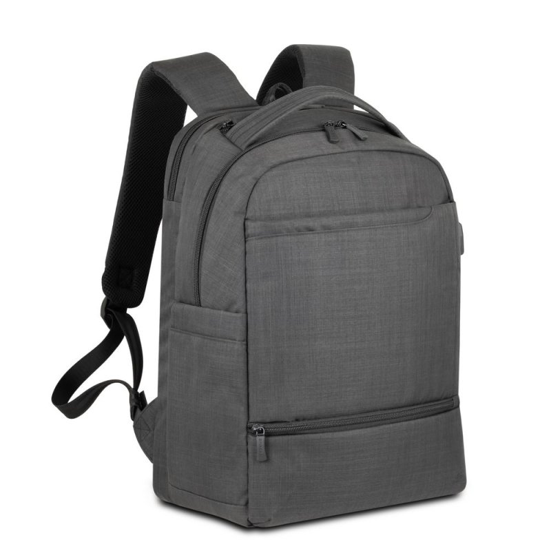 Business backpack 15,6" USB-A socket ECO polyester Black