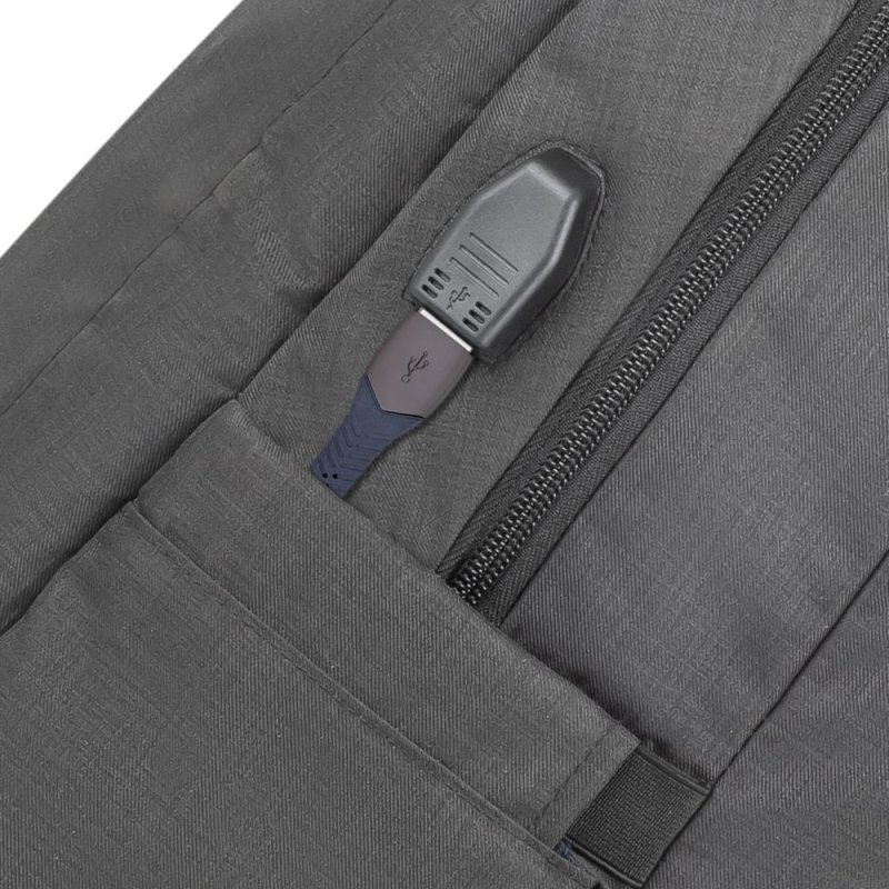 Business backpack 15,6" USB-A socket ECO polyester Black