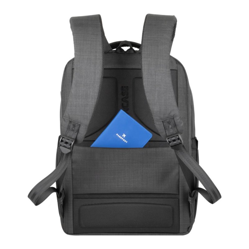 Business backpack 15,6" USB-A socket ECO polyester Black
