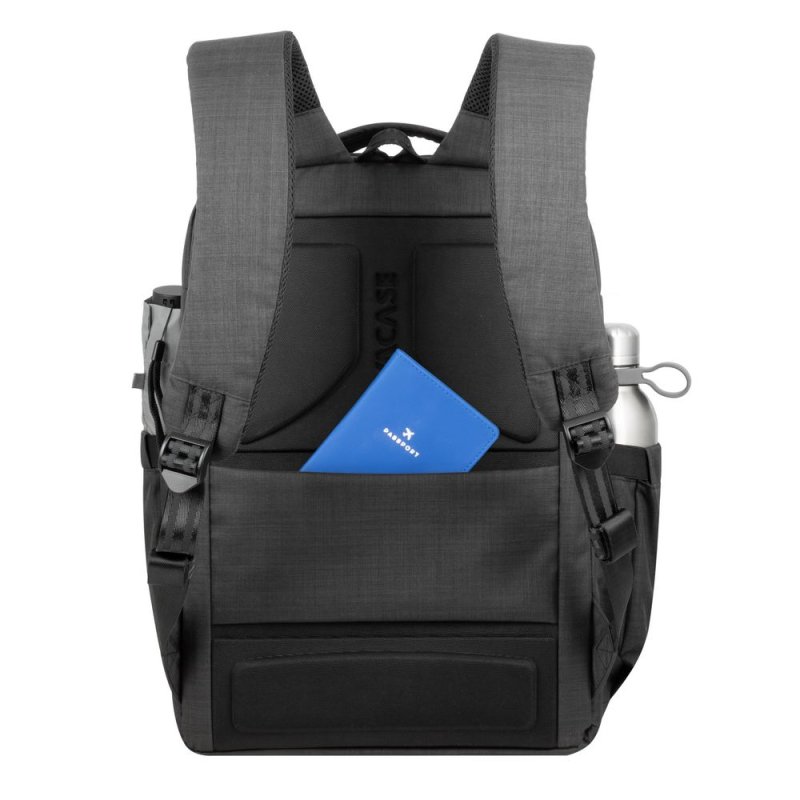 Business backpack 15,6" USB-A socket ECO polyester Black