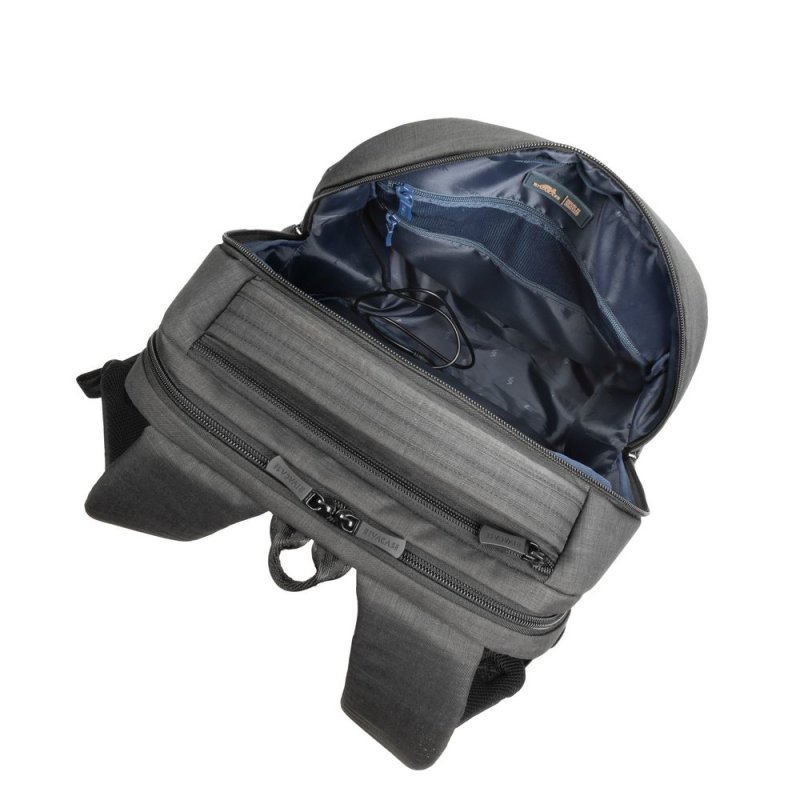 Business backpack 15,6" USB-A socket ECO polyester Black