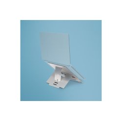 R-Go Tools Riser R-Go Flexible Support pour ordinateur portable, réglable, argenté