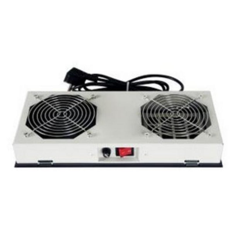 2 Fan Kit with On/Off for Ekivalan Enclosure, Black