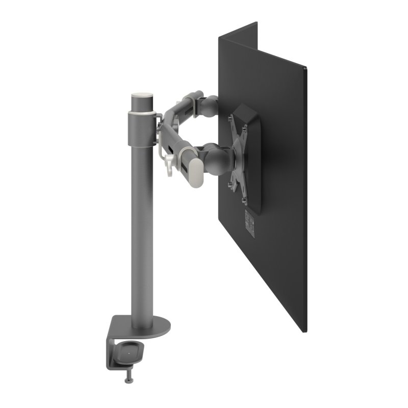 DATAFLEX Desk mount for 2 screens 52.642 silver