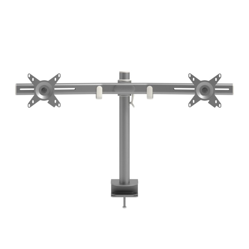 DATAFLEX Desk mount for 2 screens 52.642 silver