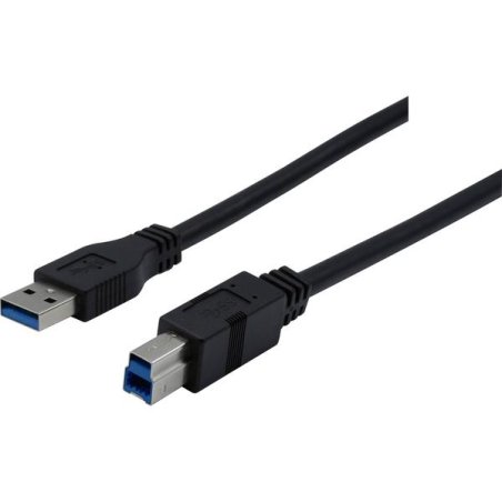 USB 3.2 Gen1 CORD A / B Black - 1,80 m